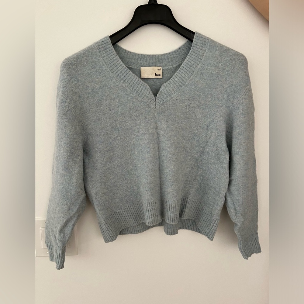 Aritzia Babyblue Alpaca/Wool blend Sweater